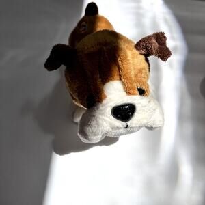 Ganz Webkinz Brown And White Bulldog‎ HM126 No Tag Or Code